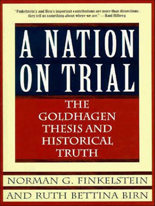Title details for A Nation on Trial by Norman G. Finkelstein - Available